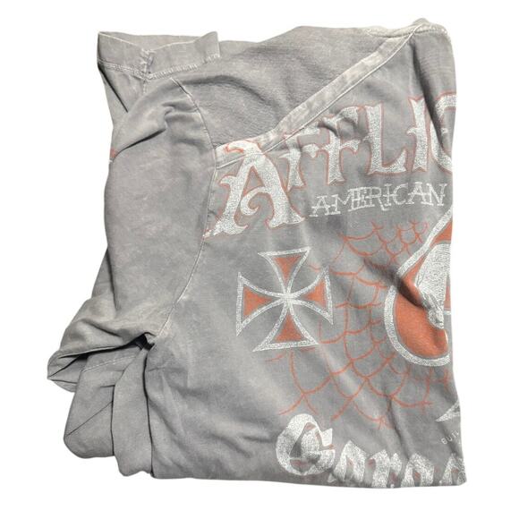 Affliction American Customs Long Sleeve Henley – Garage Built Motor Club – XL - Picture 8 of 8